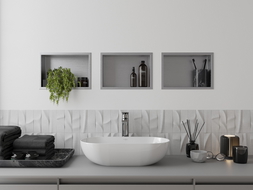Mexen X-Wall-R półka wnękowa z kołnierzem 30 x 20 cm, inox - 1910302010