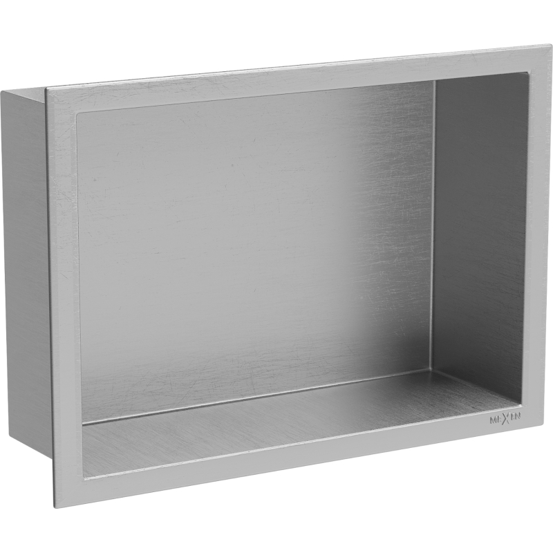 Mexen X-Wall-R półka wnękowa z kołnierzem 30 x 20 cm, inox - 1910302010