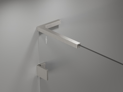 Mexen Lunar L parawan nawannowy 2-skrzydłowy lewy 80 x 150 cm, transparent, nikiel szczotkowany - 897L-080-100-97-00-L