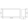 Mexen X-Wall-R półka wnękowa z kołnierzem 30 x 20 cm, biała - 1920302010