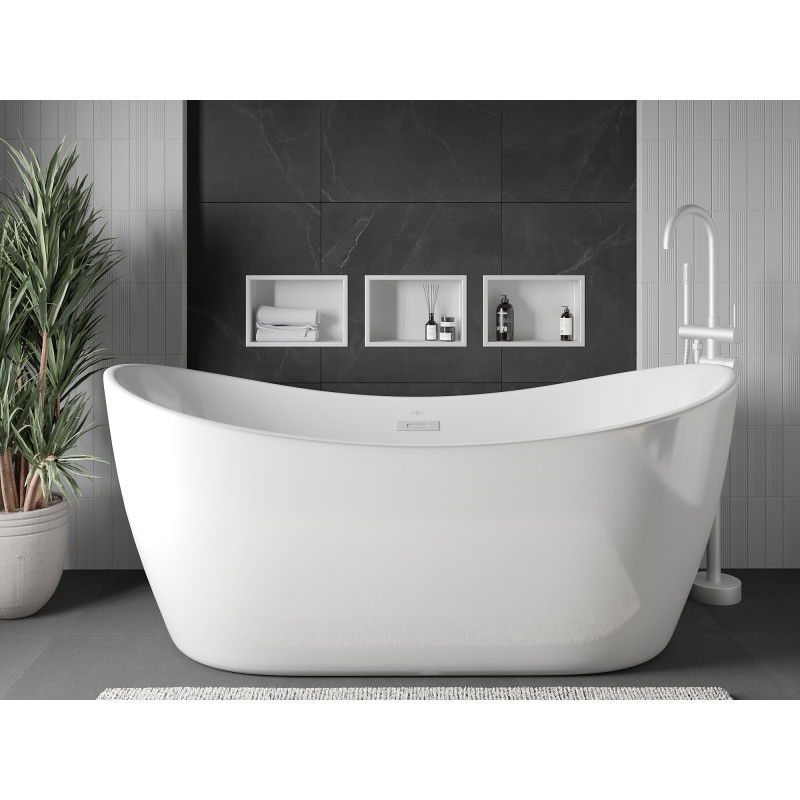 Mexen X-Wall-R półka wnękowa z kołnierzem 30 x 20 cm, biała - 1920302010