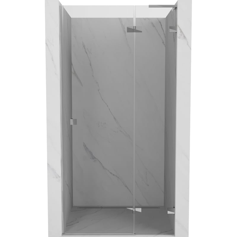 Mexen Lunar L drzwi prysznicowe uchylne prawe 115 cm, transparent, chrom - 834L-115-000-01-00-P