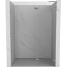 Mexen Lunar L drzwi prysznicowe uchylne prawe 140 cm, transparent, chrom - 834L-140-000-01-00-P