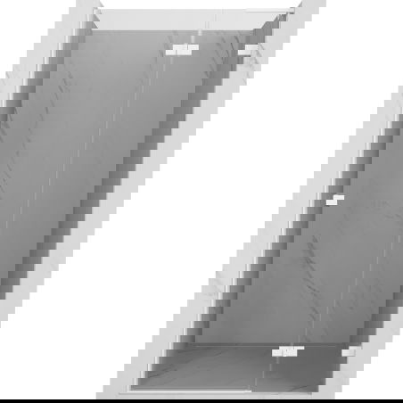 Mexen Lunar L drzwi prysznicowe uchylne prawe 125 cm, transparent, białe - 834L-125-000-20-00-P