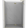 Mexen Lunar L drzwi prysznicowe uchylne prawe 140 cm, transparent, złote - 834L-140-000-50-00-P