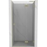 Mexen Lunar L drzwi prysznicowe uchylne prawe 80 cm, transparent, złote szczotkowane - 834L-080-000-55-00-P