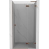 Mexen Lunar L drzwi prysznicowe uchylne prawe 90 cm, transparent, różowe złoto - 834L-090-000-60-00-P