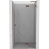 Mexen Lunar L drzwi prysznicowe uchylne prawe 110 cm, transparent, różowe złoto - 834L-110-000-60-00-P