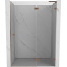 Mexen Lunar L drzwi prysznicowe uchylne prawe 140 cm, transparent, miedź szczotkowana - 834L-140-000-65-00-P