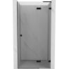 Mexen Lunar L drzwi prysznicowe uchylne prawe 120 cm, transparent, czarne - 834L-120-000-70-00-P