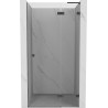 Mexen Lunar L drzwi prysznicowe uchylne prawe 90 cm, transparent, gun metal - 834L-090-000-95-00-P