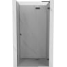 Mexen Lunar L drzwi prysznicowe uchylne prawe 105 cm, transparent, gun metal - 834L-105-000-95-00-P