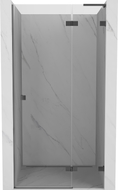 Mexen Lunar L drzwi prysznicowe uchylne prawe 110 cm, transparent, gun metal - 834L-110-000-95-00-P