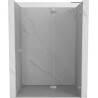 Mexen Lunar L drzwi prysznicowe uchylne prawe 135 cm, transparent, nikiel szczotkowany - 834L-135-000-97-00-P