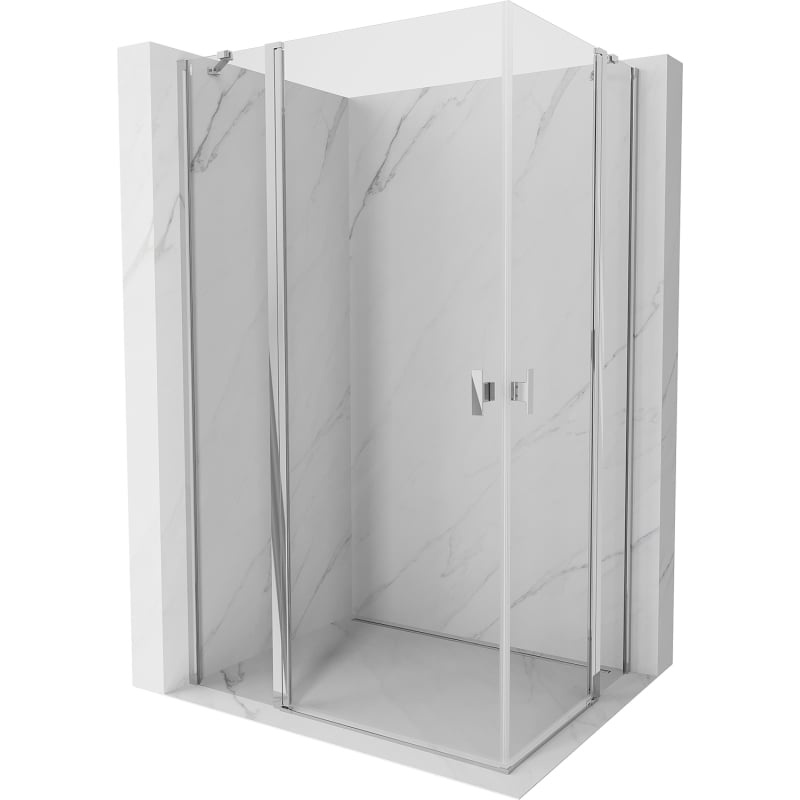 Mexen Mist Duo kabina prysznicowa uchylna 90 x 85 cm, transparent, chrom - 8A4-090-085-01-00