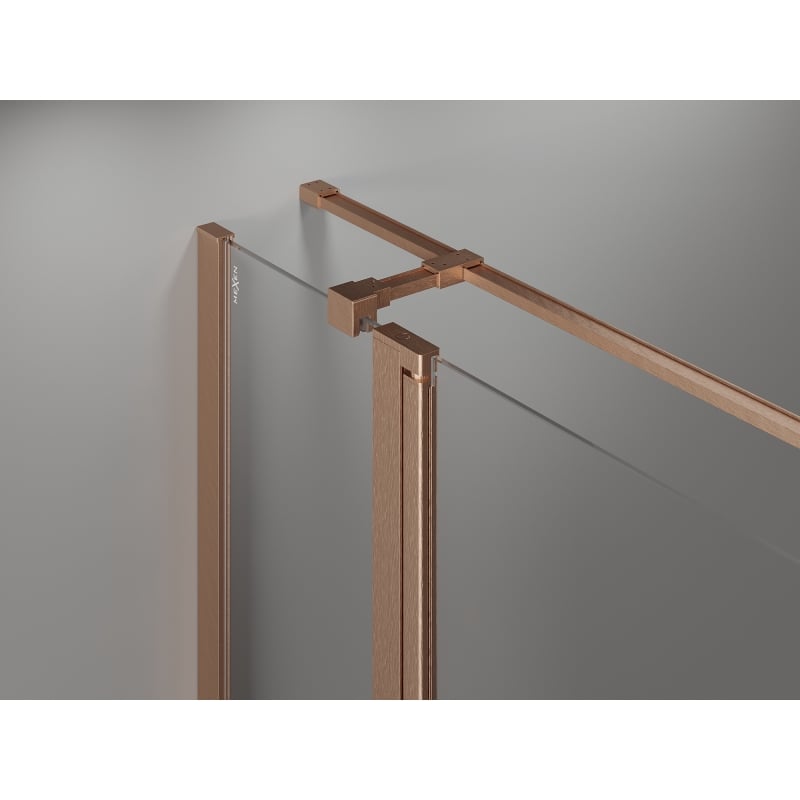 Mexen Mist T kabina prysznicowa uchylna 75 x 100 cm, transparent, miedź szczotkowana - 8A4T-075-100-65-00