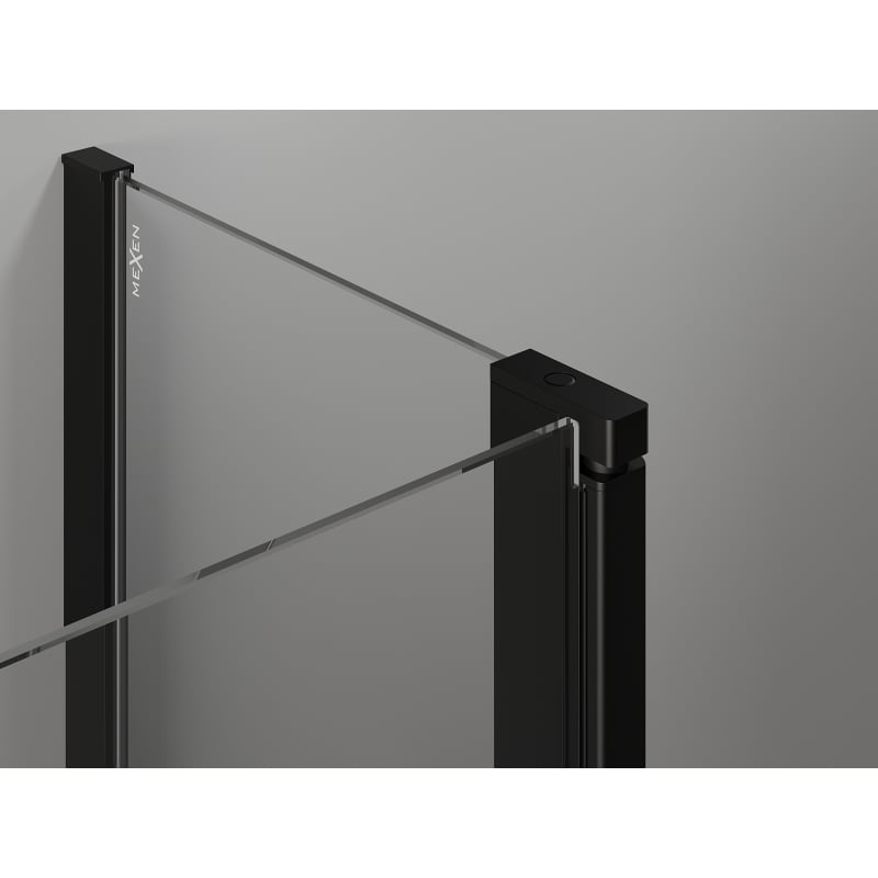 Mexen Mist T kabina prysznicowa uchylna 75 x 70 cm, transparent, czarna - 8A4T-075-070-70-00