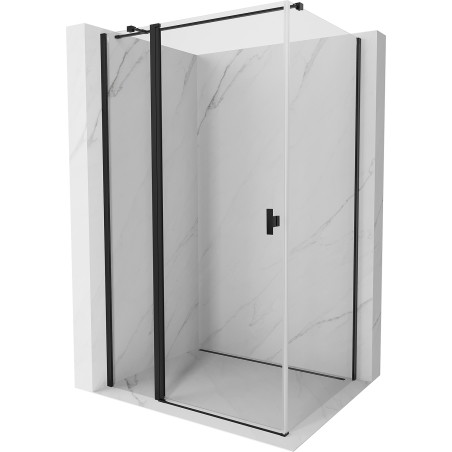 Mexen Mist T kabina prysznicowa uchylna 85 x 90 cm, transparent, czarna - 8A4T-085-090-70-00