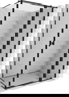 Mexen Mist T kabina prysznicowa uchylna prawa 110 x 85 cm, czarna ramka, czarna - 8A4T-110-085-70-70-P