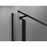 Mexen Mist T kabina prysznicowa uchylna prawa 105 x 120 cm, czarna ramka, czarna - 8A4T-105-120-70-70-P