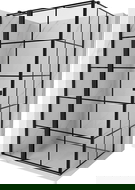 Mexen Mist T kabina prysznicowa uchylna lewa 100 x 110 cm, czarna kratka, czarna - 8A4T-100-110-70-77-L