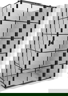 Mexen Mist T kabina prysznicowa uchylna prawa 100 x 70 cm, czarna kratka, czarna - 8A4T-100-070-70-77-P