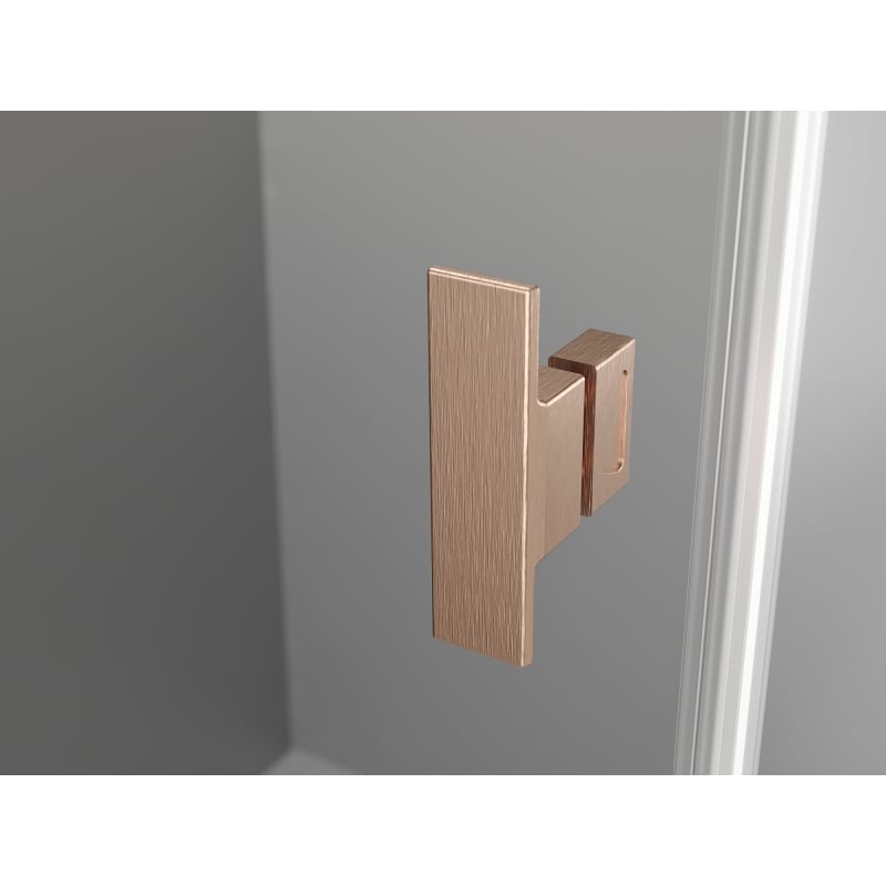 Mexen Mist Duo kabina prysznicowa uchylna 100 x 90 cm, transparent, miedź szczotkowana - 8A4-100-090-65-00