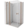 Mexen Mist Duo kabina prysznicowa uchylna 105 x 95 cm, transparent, miedź szczotkowana - 8A4-105-095-65-00