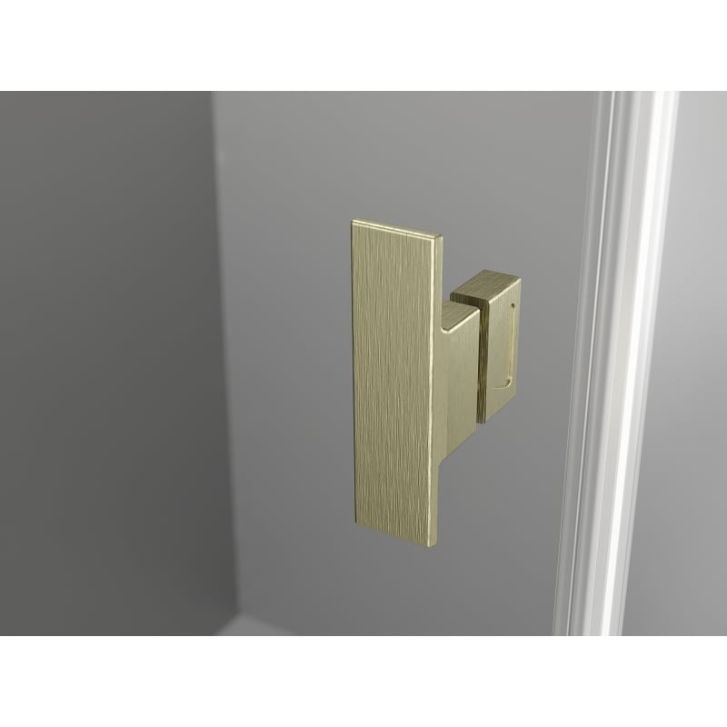 Mexen Mist T kabina prysznicowa uchylna 90 x 95 cm, transparent, złota szczotkowana - 8A4T-090-095-55-00