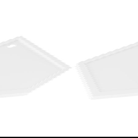 Mexen Flow brodzik pięciokątny slim lewy 80 x 90 cm, biały połysk - 46P108090L