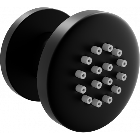 Mexen dysza boczna natynkowa, czarna - 79361-70
