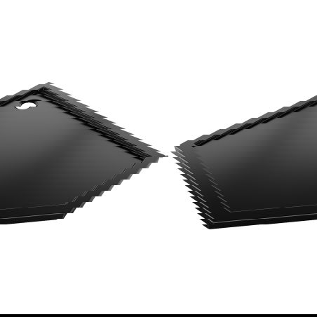 Mexen Flow brodzik pięciokątny slim lewy 80 x 90 cm, czarny mat - 46P708090L