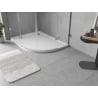 Mexen Flow brodzik półokrągły asymetryczny slim lewy 90 x 80 cm, biały połysk - 46Q108090L