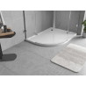 Mexen Flow brodzik półokrągły asymetryczny slim prawy 100 x 80 cm, biały połysk - 46Q108010R