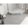 Mexen Flow+ brodzik pięciokątny prawy 100 x 80 cm, biały połysk - 46P108010RH