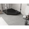 Mexen Flow+ brodzik pięciokątny lewy 90 x 80 cm, czarny mat - 46P708090LH