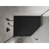 Mexen Flow+ brodzik pięciokątny lewy 90 x 80 cm, czarny mat - 46P708090LH