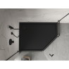 Mexen Flow+ brodzik pięciokątny lewy 100 x 90 cm, czarny mat - 46P709010LH