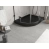 Mexen Flow+ brodzik półokrągły asymetryczny prawy 90 x 80 cm, czarny mat - 46Q708090RH