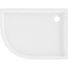 Mexen Flow+ brodzik półokrągły asymetryczny prawy 100 x 80 cm, biały połysk - 46Q108010RH