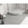 Mexen Flow+ brodzik półokrągły asymetryczny prawy 100 x 90 cm, biały połysk - 46Q109010RH