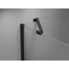 Mexen Mist Duo kabina prysznicowa uchylna 80 x 75 cm, transparent, czarna - 8A4-080-075-70-00