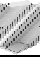 Mexen Mist Duo kabina prysznicowa uchylna 95 x 75 cm, transparent, czarna - 8A4-095-075-70-00