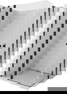 Mexen Mist Duo kabina prysznicowa uchylna 120 x 90 cm, transparent, czarna - 8A4-120-090-70-00