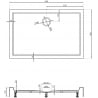 Mexen Flow+ brodzik prostokątny 90 x 80 cm, czarny mat - 46R708090H