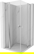 Mexen Mist L Duo kabina prysznicowa uchylna 95 x 95 cm, transparent, chrom - 8A4L-095-095-01-00