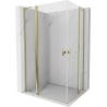 Mexen Mist L Duo kabina prysznicowa uchylna 100 x 95 cm, transparent, złota - 8A4L-100-095-50-00
