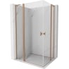 Mexen Mist L Duo kabina prysznicowa uchylna 95 x 90 cm, transparent, miedź szczotkowana - 8A4L-095-090-65-00