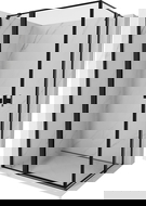 Mexen Mist Duo kabina prysznicowa uchylna 110 x 80 cm, czarna ramka, czarna - 8A4-110L-080P-70-70