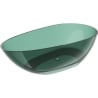 Mexen Glass teal wanna wolnostojąca transparentna 170 x 85 cm, korek chrom - 58061708511